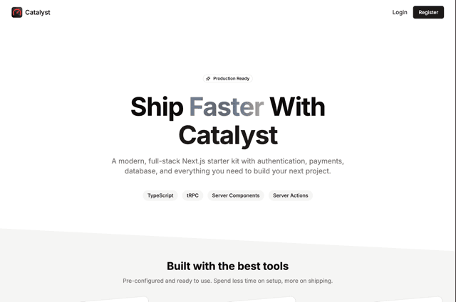 Catalyst screenshot