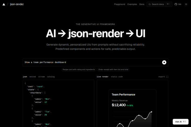 json-render screenshot